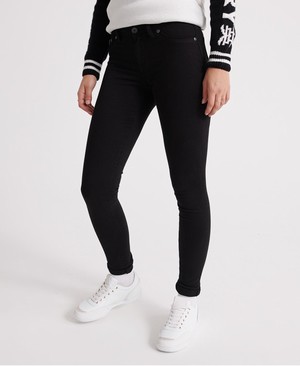 Superdry Alexia Jeggings Női Farmer Fekete | THFZE2651